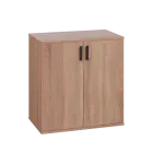 LN 2 - 7D kancelářská skříň, 2-dveřová, 750x720x400, dub bardolino